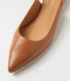 Women DIANA FERRARI Flats-Desuet Dark Tan Leather Flat Shoes