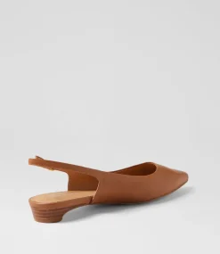 Women DIANA FERRARI Flats-Desuet Dark Tan Leather Flat Shoes