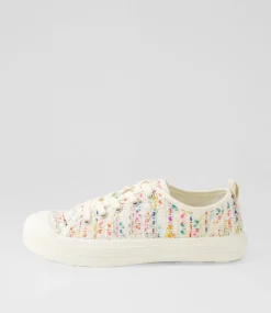 Women I LOVE BILLY Sneakers-Dinwiddie Rainbow Boucle Fabric Sneakers