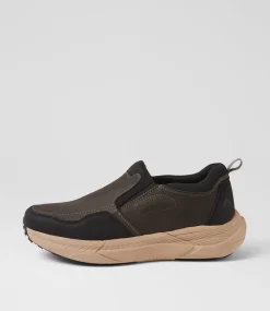 COLORADO Casuals-Dion Charcoal Nubuck Lace Up Flats