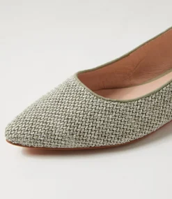 Women DIANA FERRARI Flats-Diorah Seafoam Woven Leather Flat Shoes