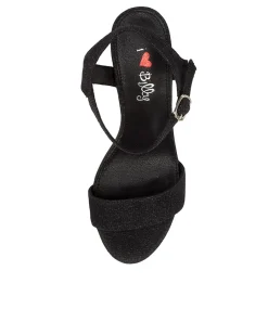 Women I LOVE BILLY Heels|Sandals-DIXIE BLACK LUREX