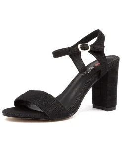 Women I LOVE BILLY Heels|Sandals-DIXIE BLACK LUREX