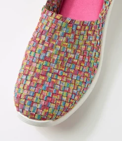 Women SUPERSOFT Comfort|Flats-Doti Raspberry Multi Flat Shoes