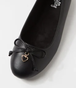 Women I LOVE BILLY Flats-Dreamie Black Flat Shoes
