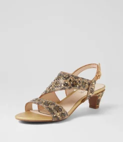 Women SUPERSOFT Comfort|Heels-Drews Leopard Jewels Sandals