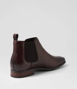 COLORADO Boots|Dress Shoes-Driscoe Dark Brown Leather Chelsea Boots