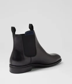 COLORADO Boots|Dress Shoes-Drover Black Leather Chelsea Boots