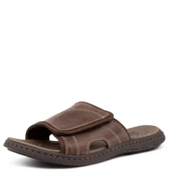 COLORADO Casuals|Sandals-DUKE DK BROWN LEATHER