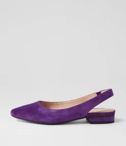 Women DIANA FERRARI Flats-DYANI DF GRAPE SUEDE