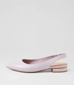 Women DIANA FERRARI Flats-Dyani Lilac Leather Flat Shoes