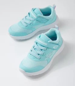 SKECHERS Sport School Shoes-Dyna Toddler Mint Fabric Sneakers
