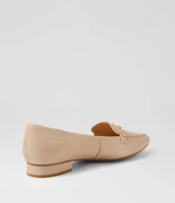 Women DIANA FERRARI Flats|Loafers-Dysin Cappuccino Leather Loafers