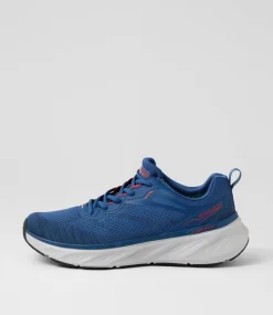 SKECHERS Sneakers-Edgeride Exxo Blue Red Fabric Sneakers