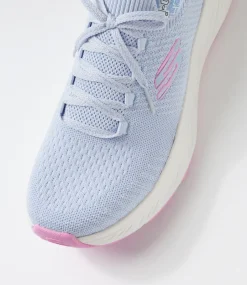 Women SKECHERS Sneakers-Edgeride Periwinkle Pink Mesh Sneakers