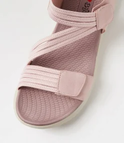 Women I LOVE BILLY Flats|Sandals-Edwyna Blush Elastic Sandals