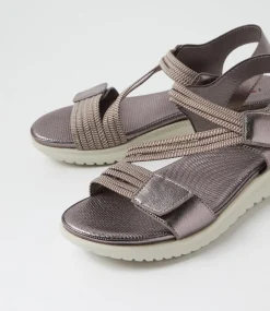 Women I LOVE BILLY Flats|Sandals-Edwyna Pewter Sandals
