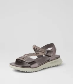 Women I LOVE BILLY Flats|Sandals-Edwyna Pewter Sandals