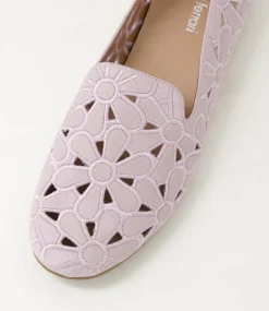 Women DIANA FERRARI Flats-Eedah Lilac Leather Flat Shoes