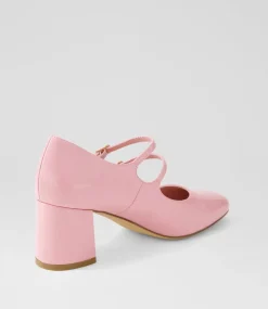 Women I LOVE BILLY Mary Janes|Heels-Eiko Pink Patent Pu Heels