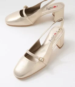Women I LOVE BILLY Heels-Elanie Champagne Dust Heels