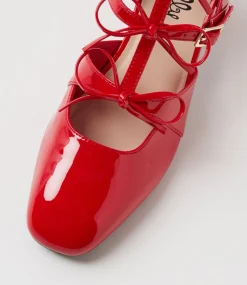 Women I LOVE BILLY Heels-Elanna Red Patent Pu Heels