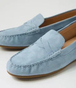 Women DIANA FERRARI Loafers|Flats-Elian Denim Suede Flat Shoes