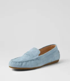 Women DIANA FERRARI Loafers|Flats-Elian Denim Suede Flat Shoes