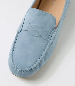 Women DIANA FERRARI Loafers|Flats-Elian Denim Suede Flat Shoes