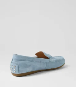 Women DIANA FERRARI Loafers|Flats-Elian Denim Suede Flat Shoes