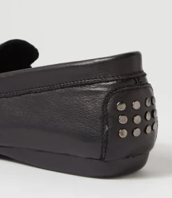 Women DIANA FERRARI Loafers|Flats-ELIAN DF BLACK LEATHER