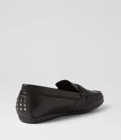 Women DIANA FERRARI Loafers|Flats-ELIAN DF BLACK LEATHER