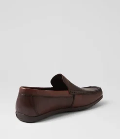 COLORADO Casuals-Eliot Chestnut Leather Flat Shoes