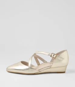 Women SUPERSOFT Comfort|Flats-Elizia Platinum Leather Heels