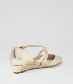 Women SUPERSOFT Comfort|Flats-Elizia Platinum Leather Heels