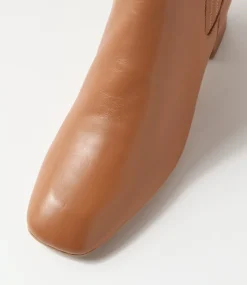 Women TOP END Boots-Elsea Tan Leather Chelsea Boots