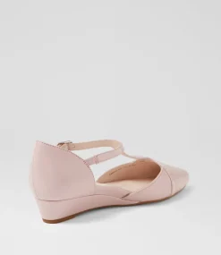 Women SUPERSOFT Comfort|Wedges-Ember Blush Leather Patent Flat Shoes