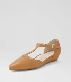 Women SUPERSOFT Comfort|Wedges-Ember Dark Tan Leather Flat Shoes
