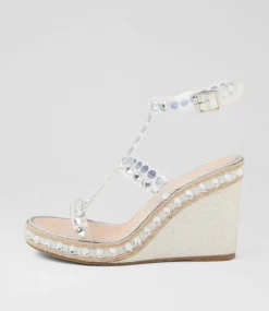 Women TOP END Heels|Sandals-Emden Silver Multi Sandals