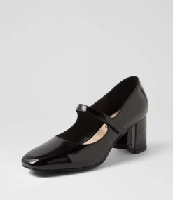 Women I LOVE BILLY Heels-Emery Black Patent Pu Heels