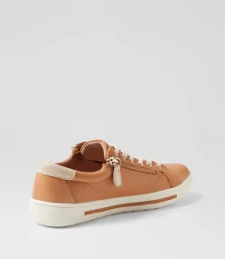 Women SUPERSOFT Comfort|Sneakers-Emillio Tan Platinum Leather Suede Sneakers