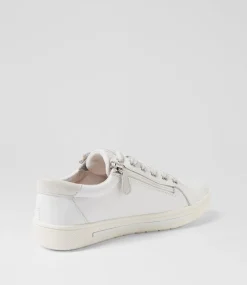 Women SUPERSOFT Comfort|Sneakers-Emillio White Silver Leather Suede Sneakers