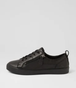 Women COLORADO Comfort|Sneakers-Envy Black Leather Sneakers
