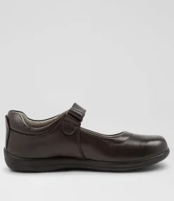 COLORADO Junior School Shoes-ERIN JNR E BROWN LEATHER