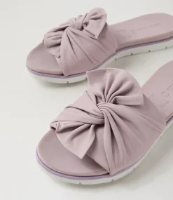 Women DIANA FERRARI Slides|Flats-Eronda Lilac Leather Slides