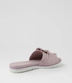 Women DIANA FERRARI Slides|Flats-Eronda Lilac Leather Slides
