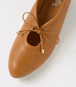 Women I LOVE BILLY Flats-Ertina Tan Flat Shoes