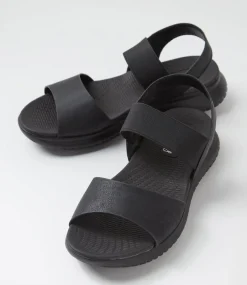 Women I LOVE BILLY Flats|Sandals-Eskole Black Sandals