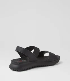 Women I LOVE BILLY Flats|Sandals-Eskole Black Sandals