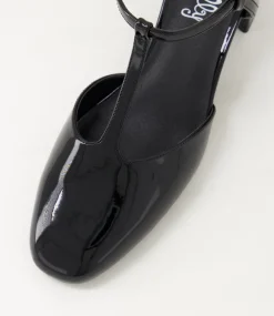 Women I LOVE BILLY Heels-Essik Black Patent Pu Heels